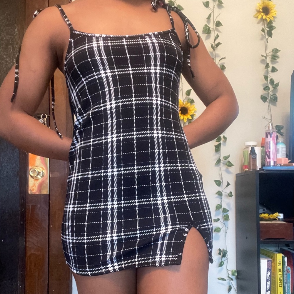 Plaid shein dress